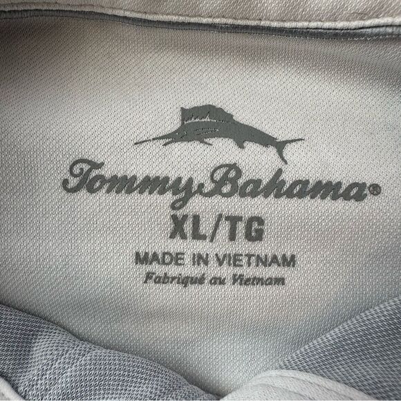 Tommy Bahama Silver/Gray SS Luxury Polo in Size XL - Picture 2 of 6